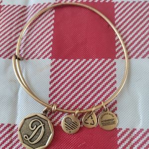 Alex and Ani bracelet initial D
